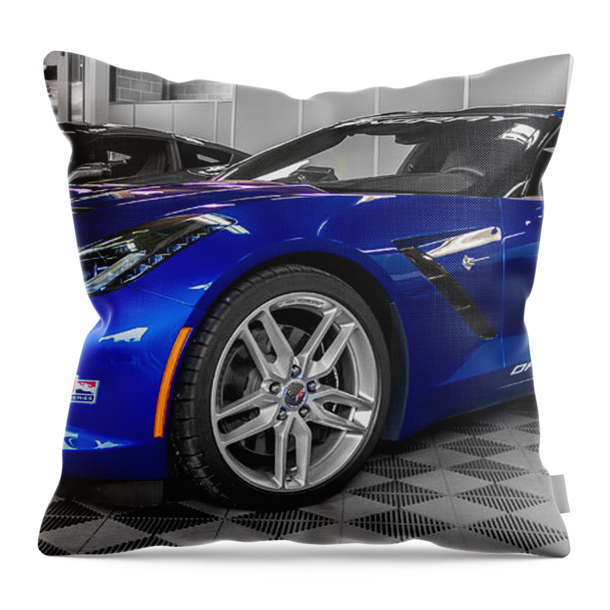 2013 Throw Pillow featuring the photograph Indy 500 Corvette Pace Car by Ron Pate