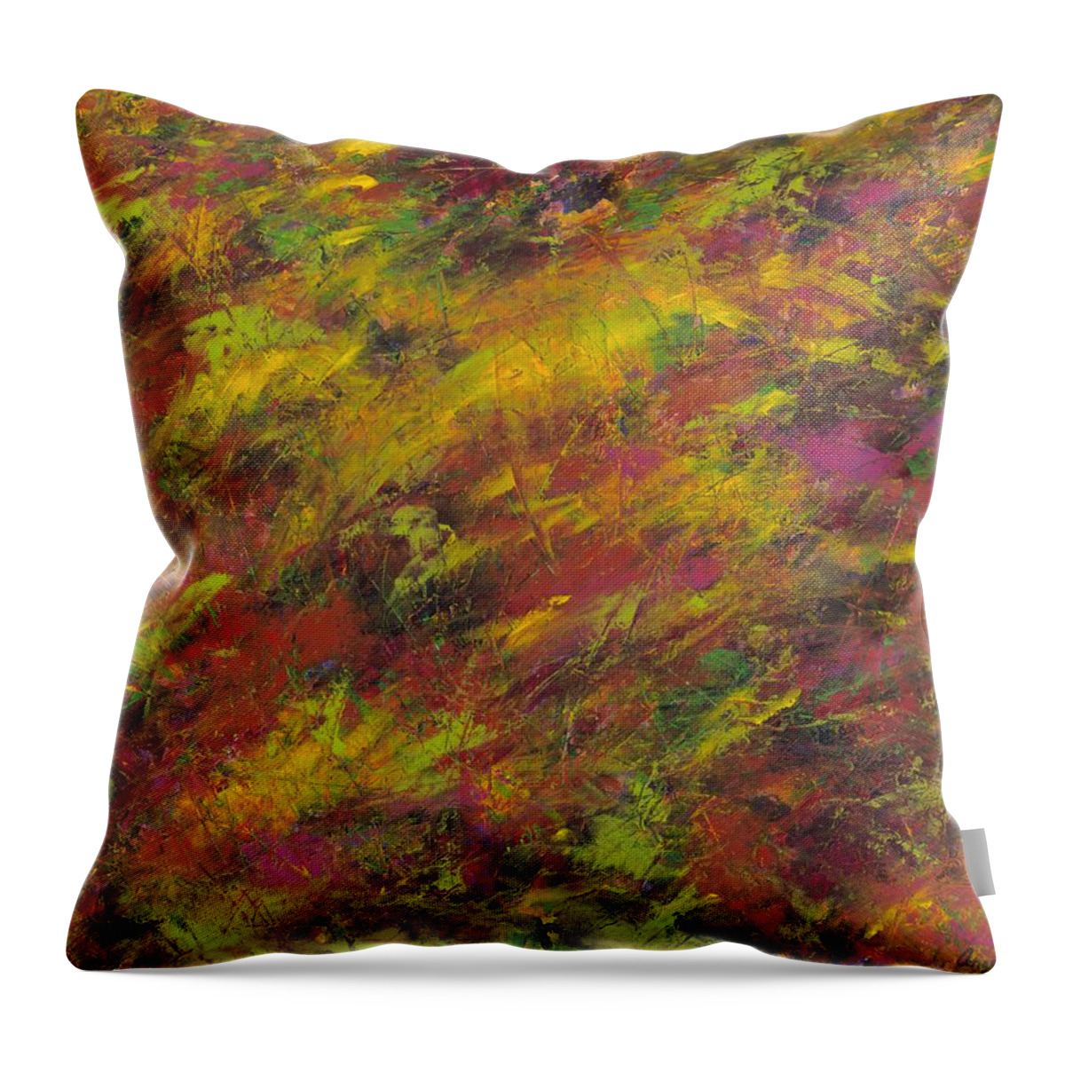 Healing Throw Pillow featuring the painting Infinity by Angela Bushman