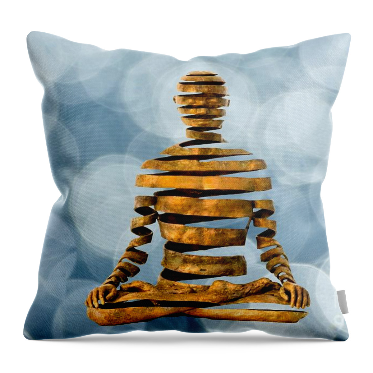 Buddha Throw Pillow featuring the photograph Inner Peace by Andrea Kollo