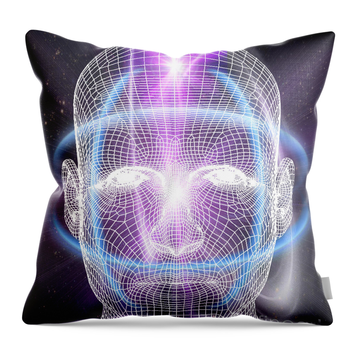 Space Throw Pillow featuring the photograph Intelligence by Mike Agliolo
