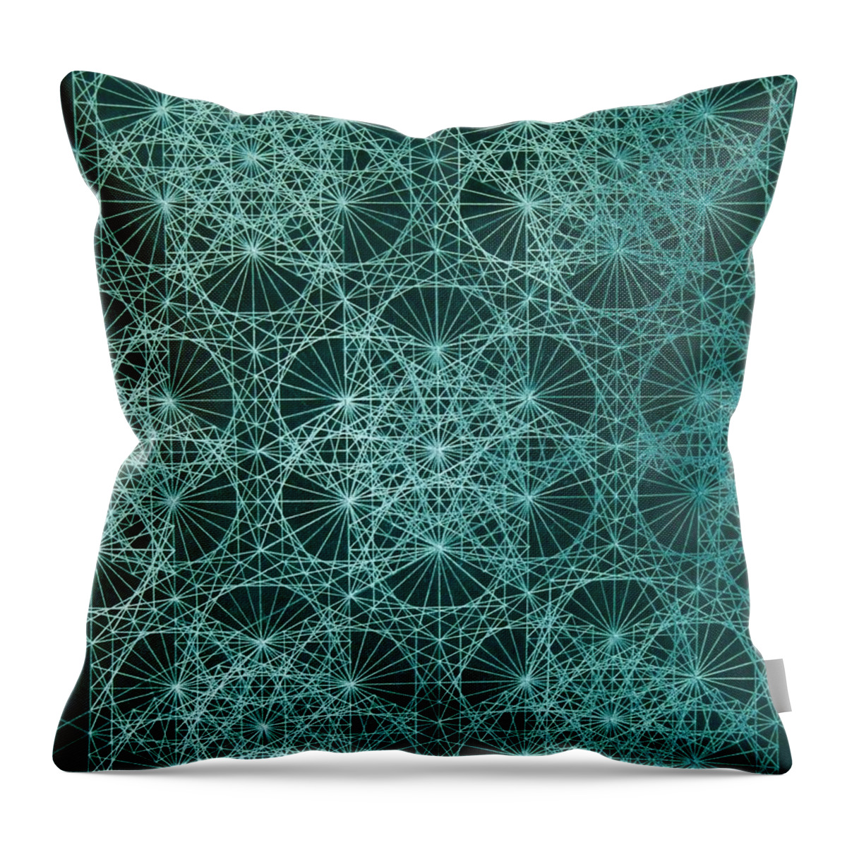 Jason Throw Pillow featuring the drawing Interference by Jason Padgett