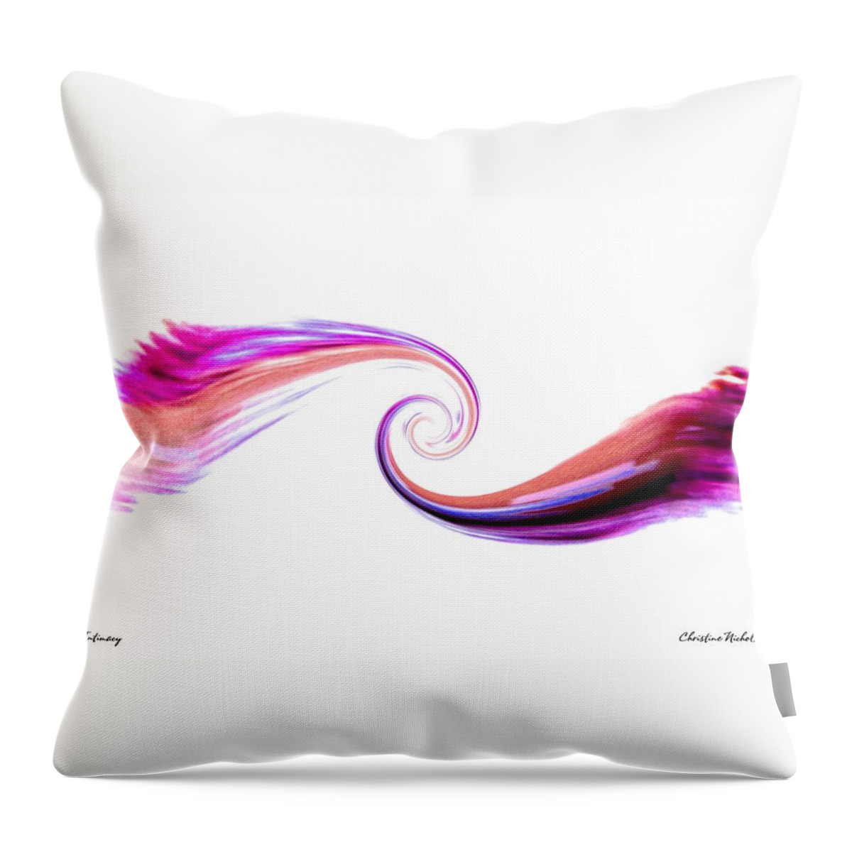 Intimacy Throw Pillow featuring the digital art Intimacy by Christine Nichols