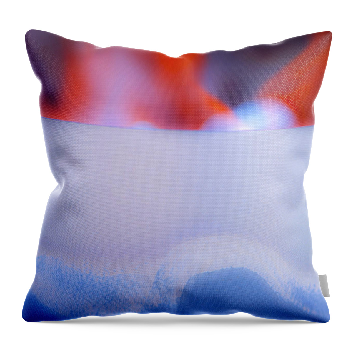 Abstract Throw Pillow featuring the photograph Into The Fire by Stephen Anderson
