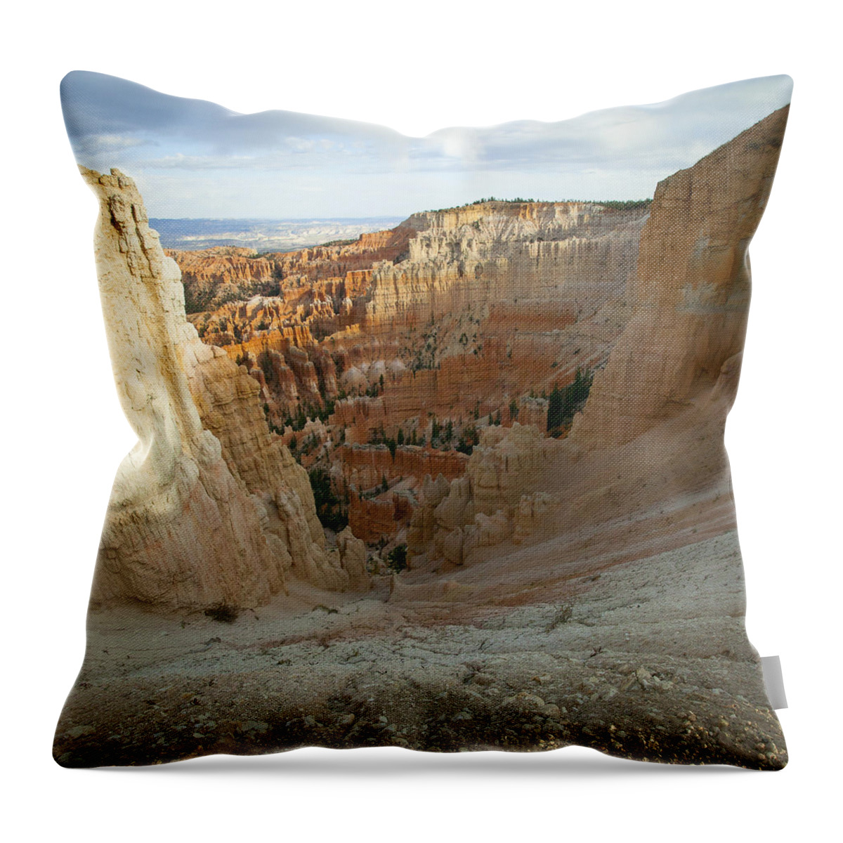 Bryce Canyon Throw Pillow featuring the photograph Into the Vortex by Laura Tucker