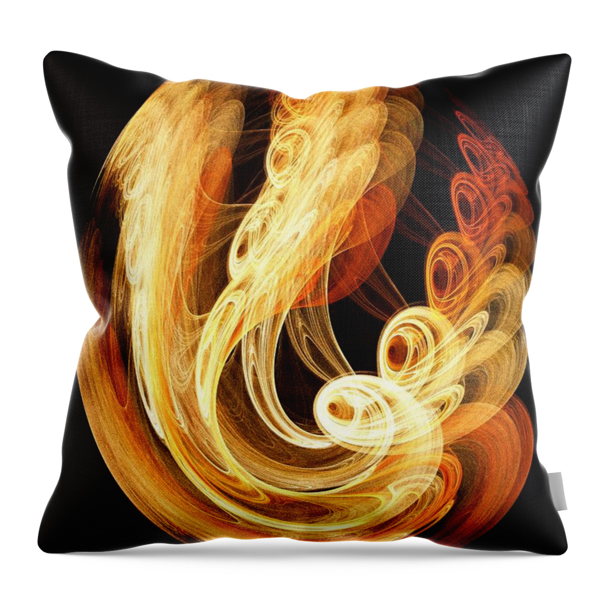 Introspection Throw Pillow featuring the digital art Introspection by Elizabeth McTaggart