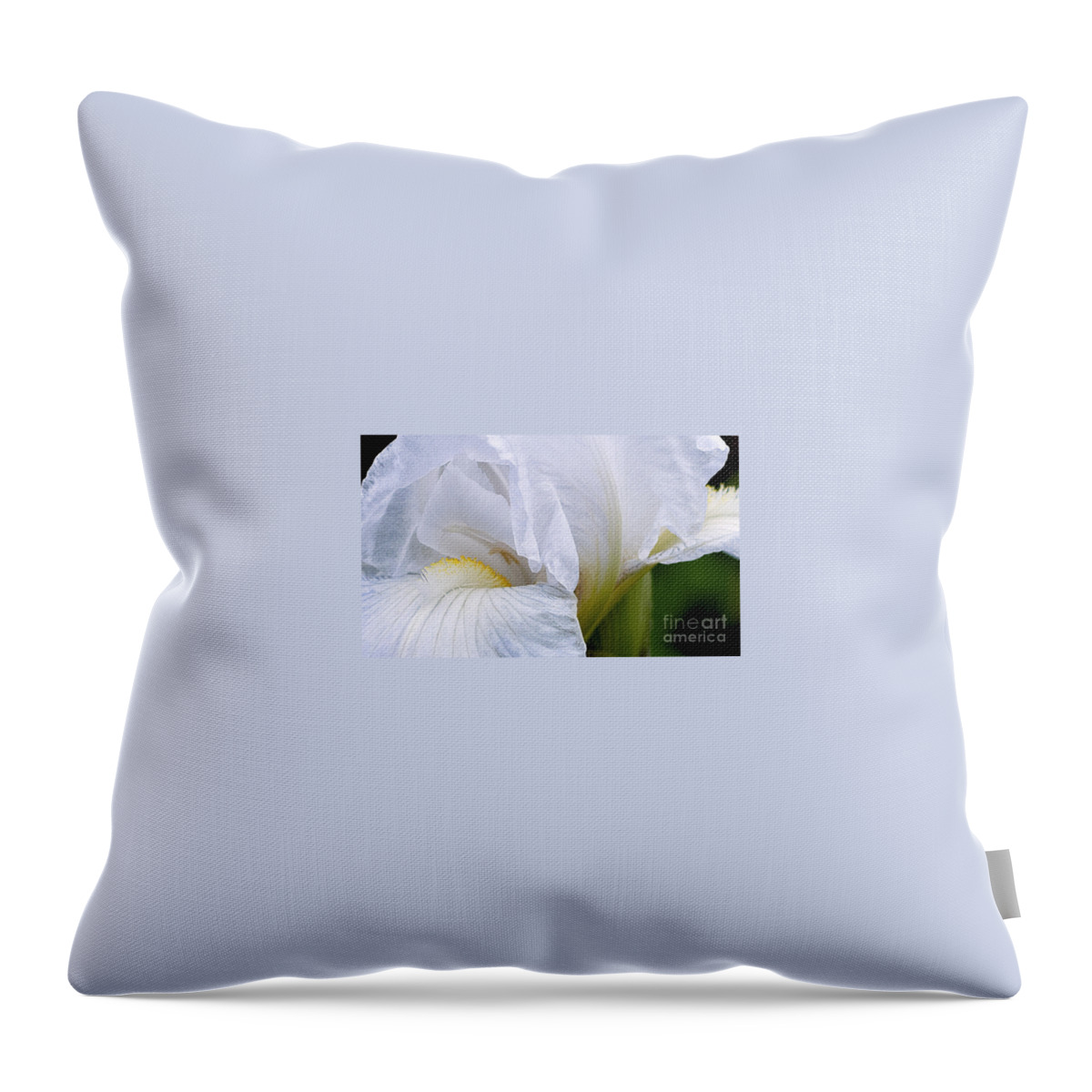 Ron Roberts Throw Pillow featuring the photograph Iris Abstract by Ron Roberts