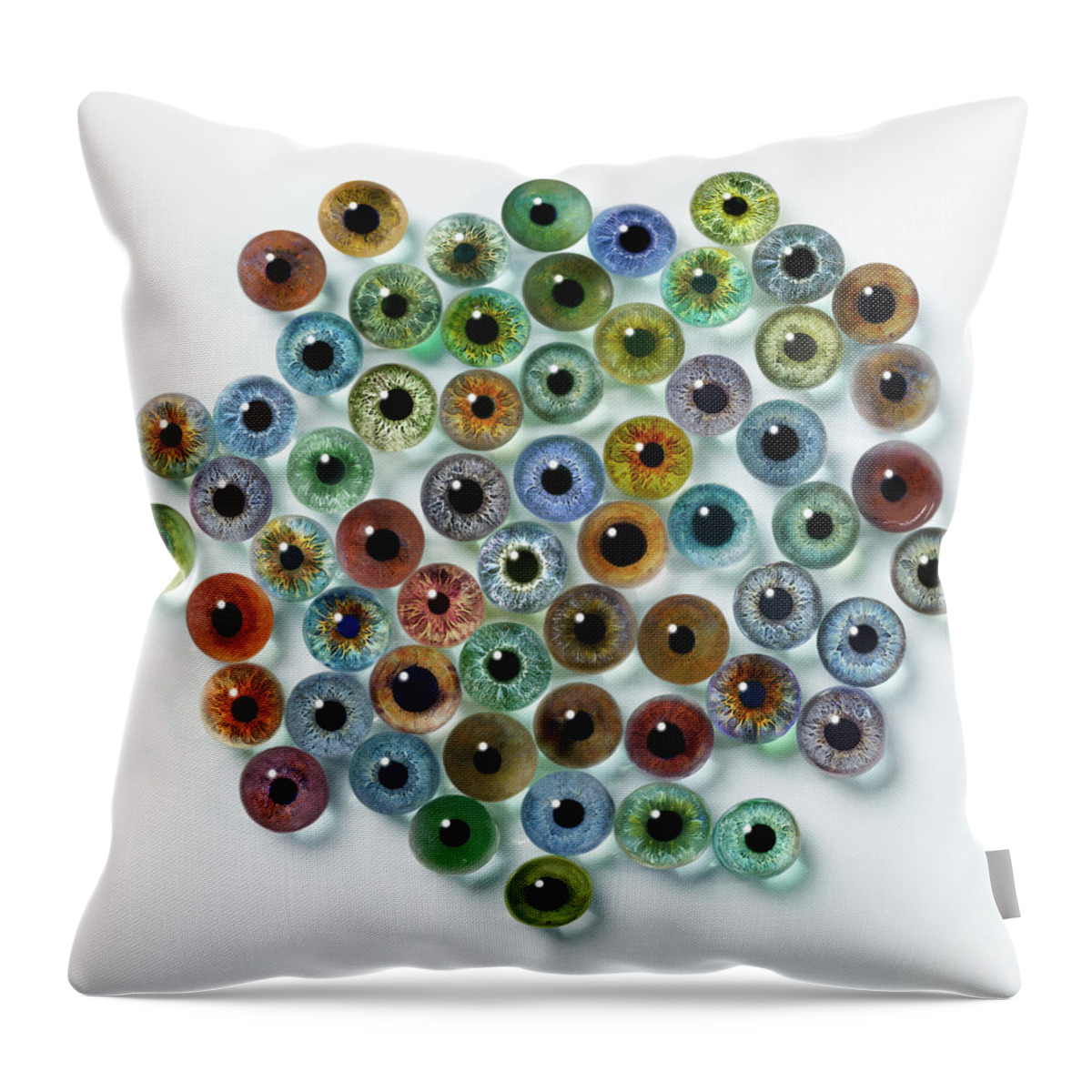 White Background Throw Pillow featuring the photograph Irises by Gandee Vasan