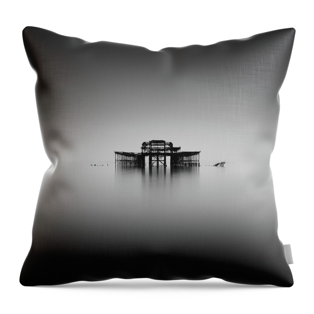 Tranquility Throw Pillow featuring the photograph Is There Anybody Out There by Vulture Labs
