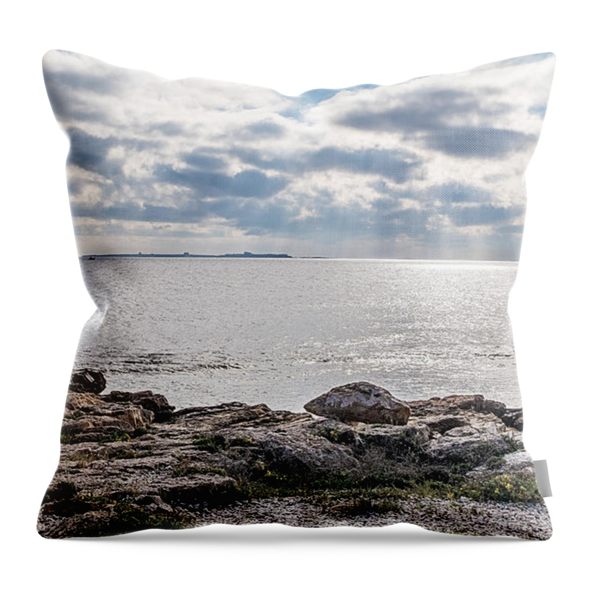 Landscape Throw Pillow featuring the photograph Isla Plana by Eugenio Moya