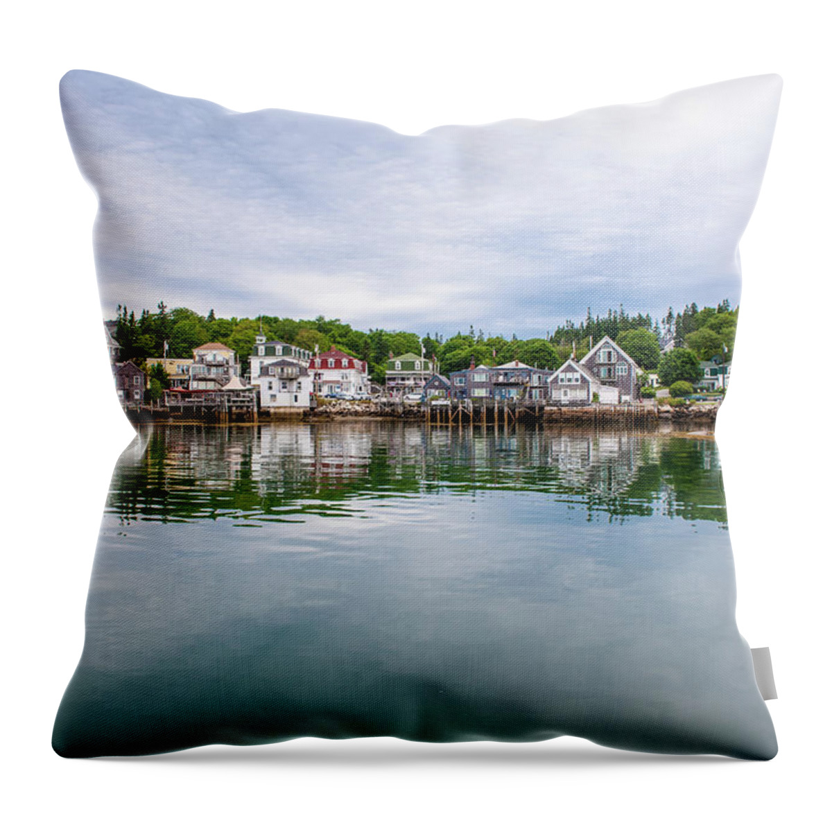 Town Throw Pillow featuring the photograph Island Village by Edwin Remsberg