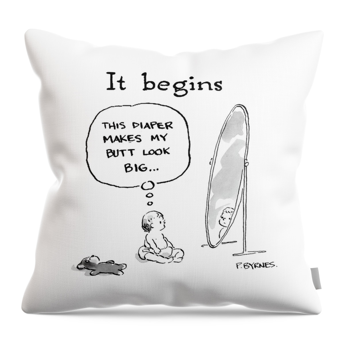 'it Begins' Throw Pillow