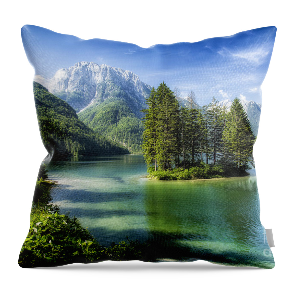 Italy Throw Pillow featuring the photograph Italian Island by Timothy Hacker