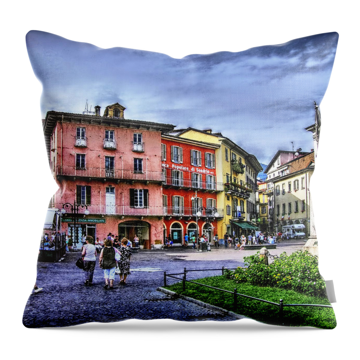 Italy Throw Pillow featuring the photograph Italian Small Town by Hanny Heim