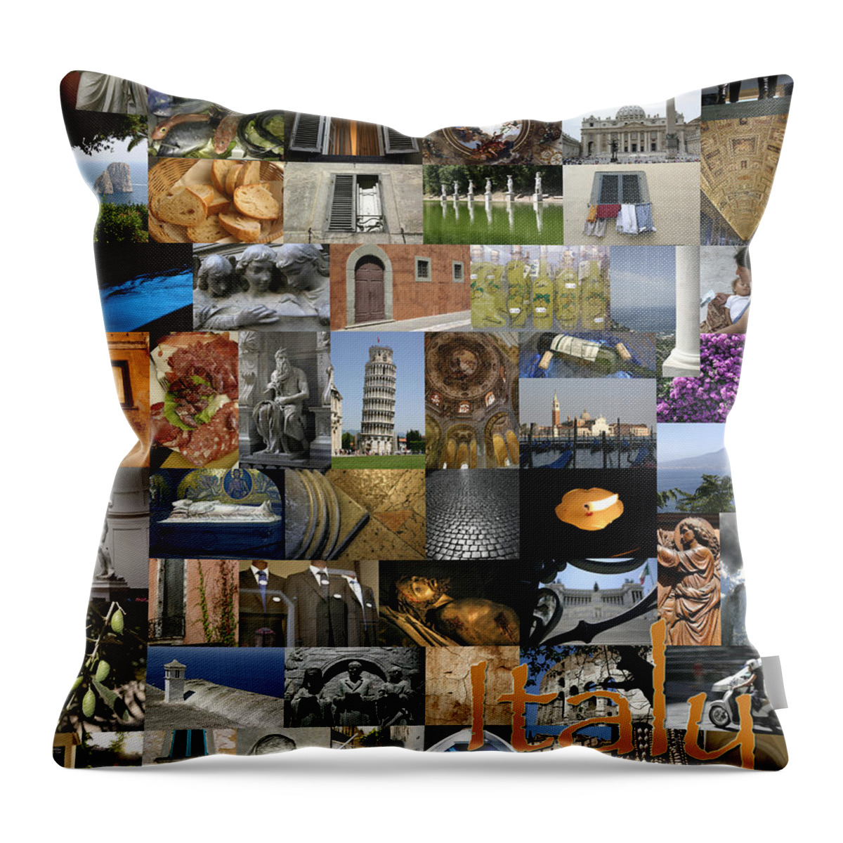 Kg Throw Pillow featuring the photograph Italy Poster by KG Thienemann