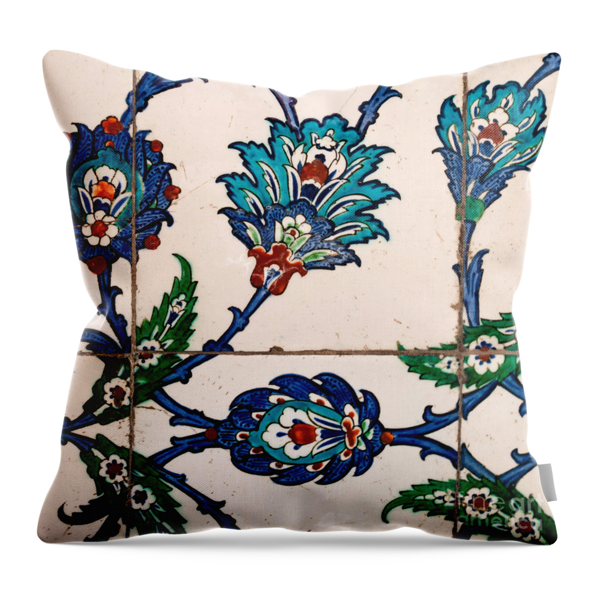 Istanbul Throw Pillow featuring the photograph Iznik 22 by Rick Piper Photography