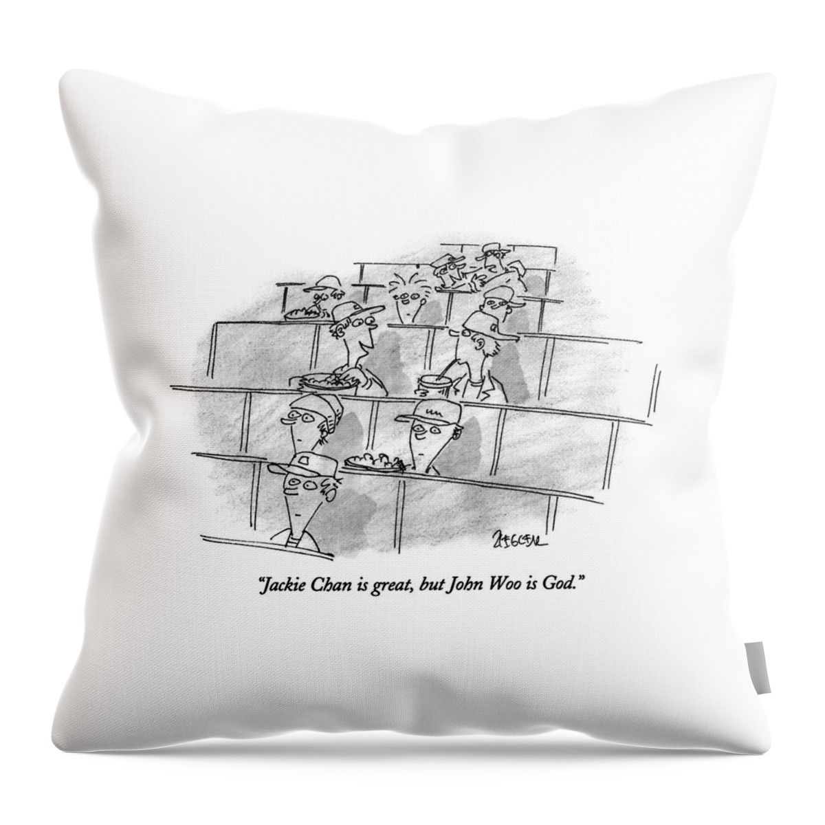 Jackie Chan Is Great Throw Pillow