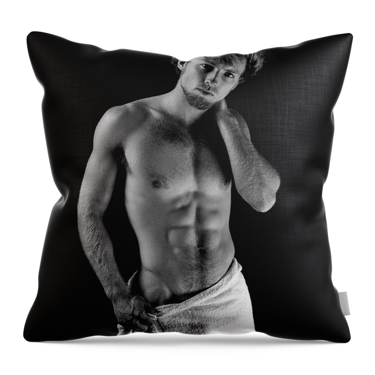 Male Throw Pillow featuring the photograph Jacob by Dan Nelson