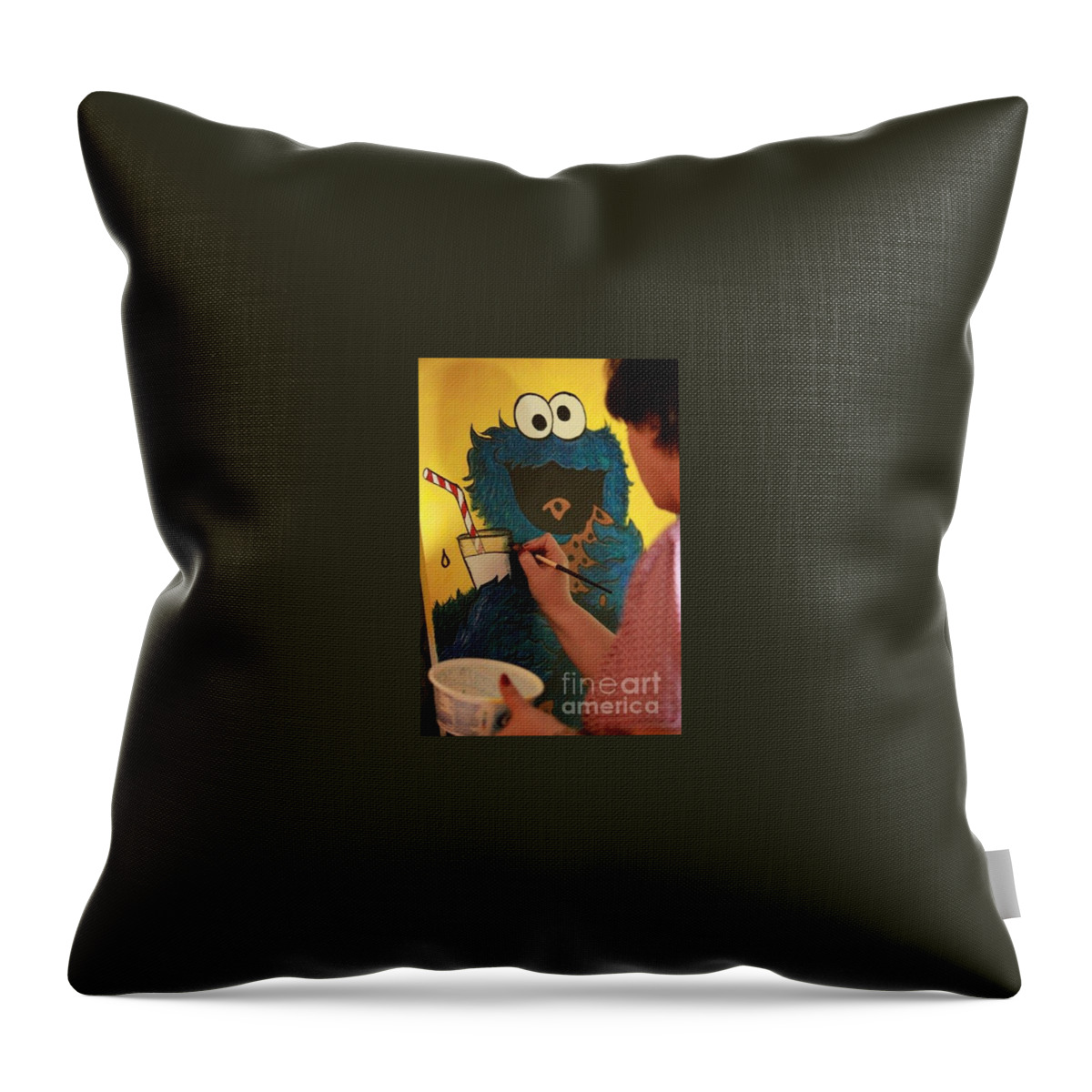 Jacqueline Athmann Throw Pillow featuring the photograph Jacqueline Athmann Painting by Jacqueline Athmann