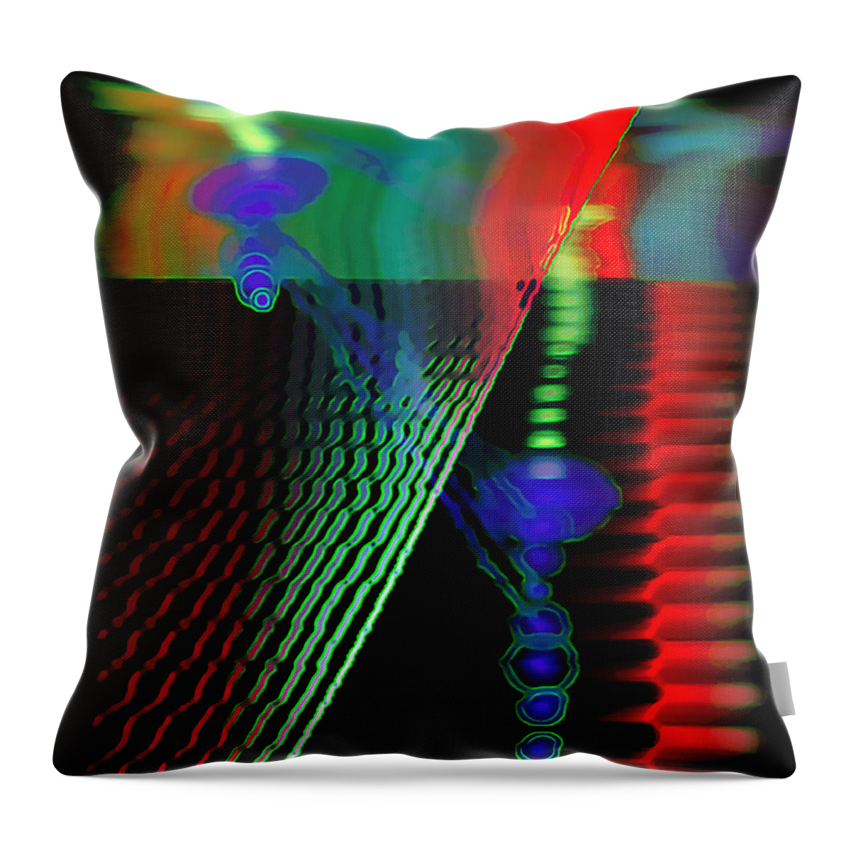 Digital Art Throw Pillow featuring the digital art Jagg3D 3Dge by Fli Art