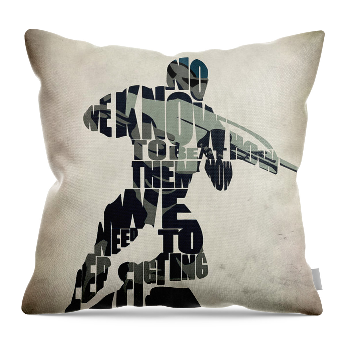 Jake Nomad Dunn Throw Pillow featuring the digital art Jake Nomad Dunn by Inspirowl Design