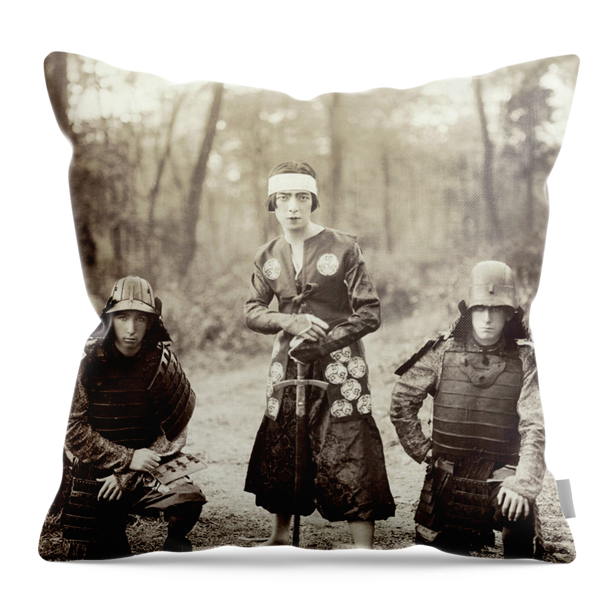 1920 Throw Pillow featuring the photograph Japan Dancer, 1920s by Granger