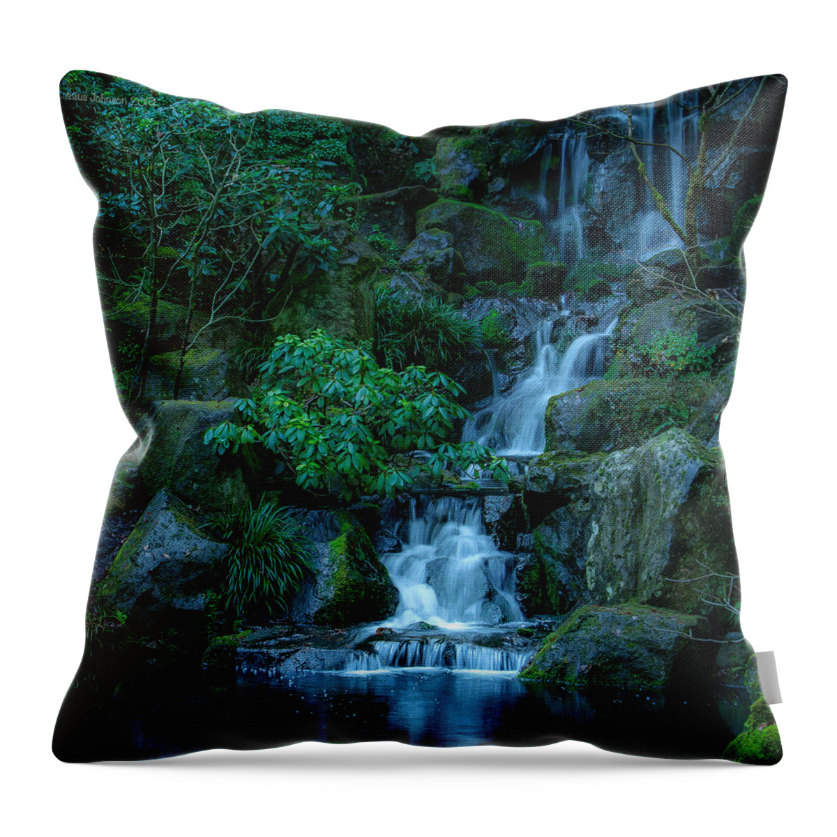 Portland Oregon Throw Pillow featuring the photograph Japanese Garden Serenity 1 by Cassius Johnson