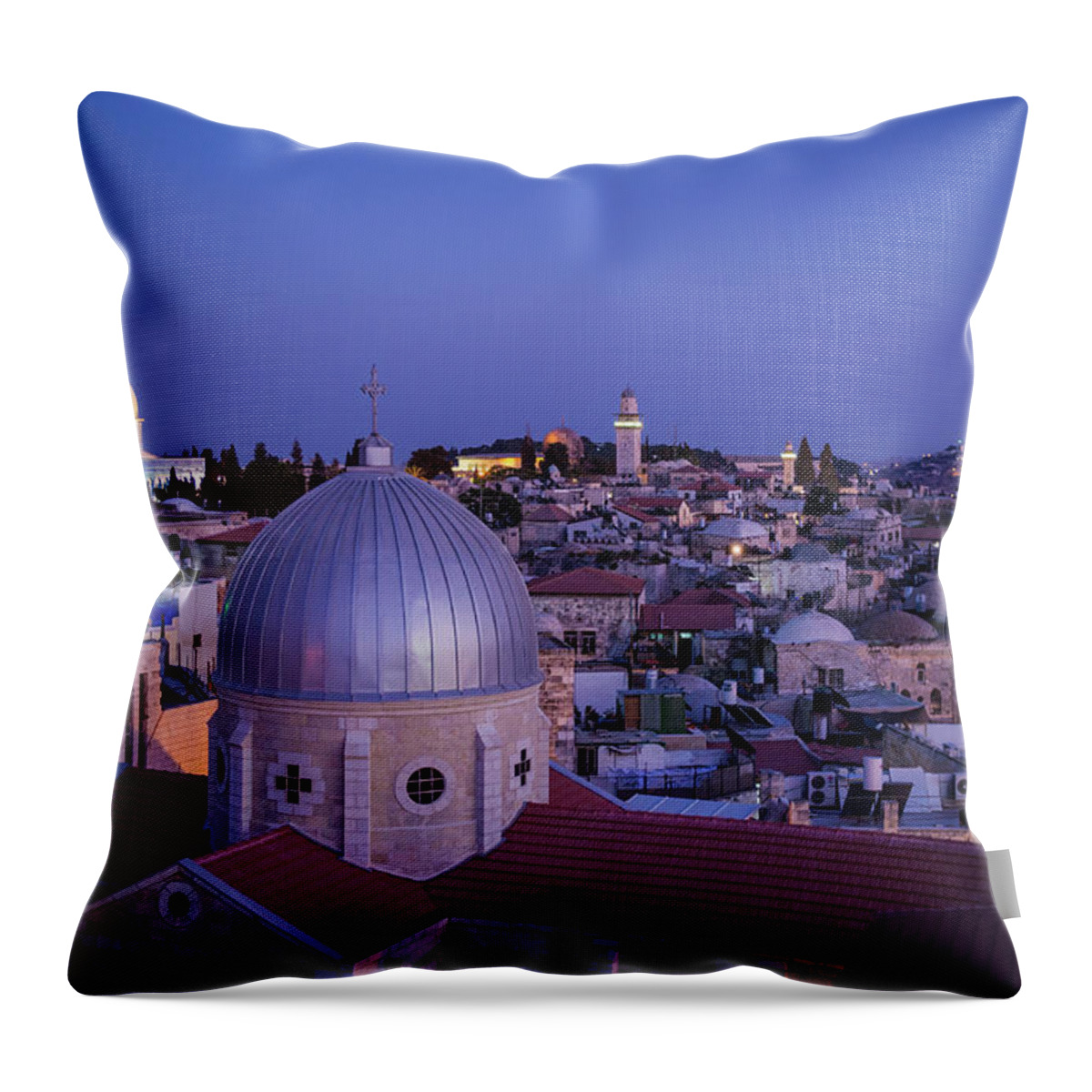 Built Structure Throw Pillow featuring the photograph Jerusalem, Israel by Photo By John Quintero