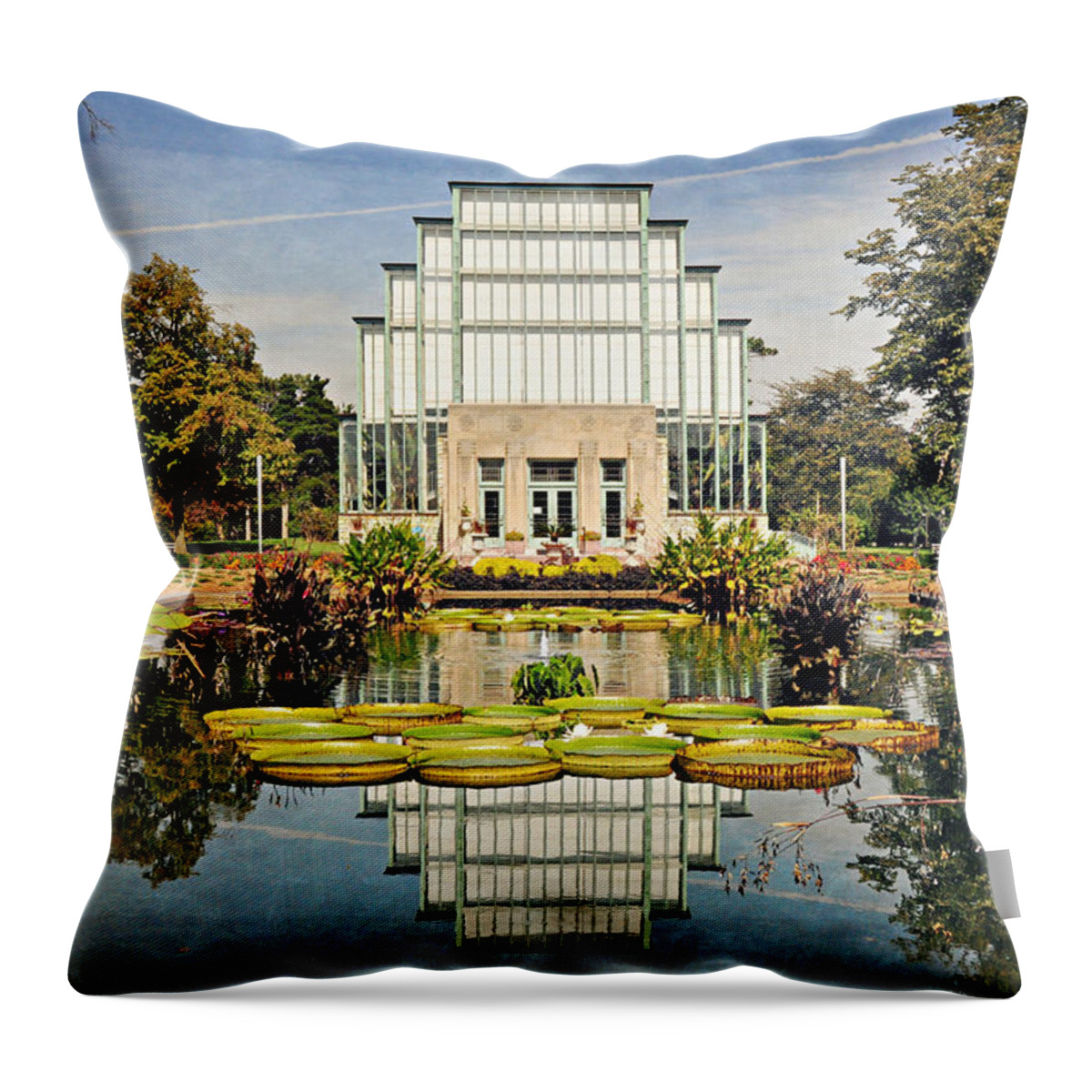 St. Louis Throw Pillow featuring the photograph Jewel Box 1 by Marty Koch