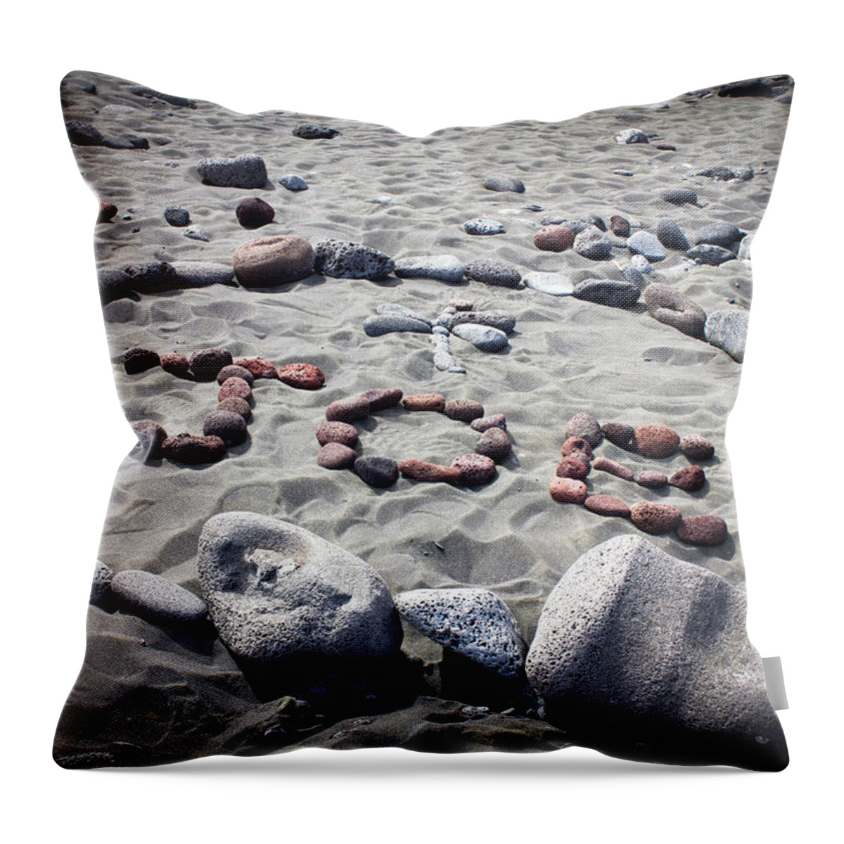 Rock Throw Pillow featuring the photograph Joe by Christie Kowalski