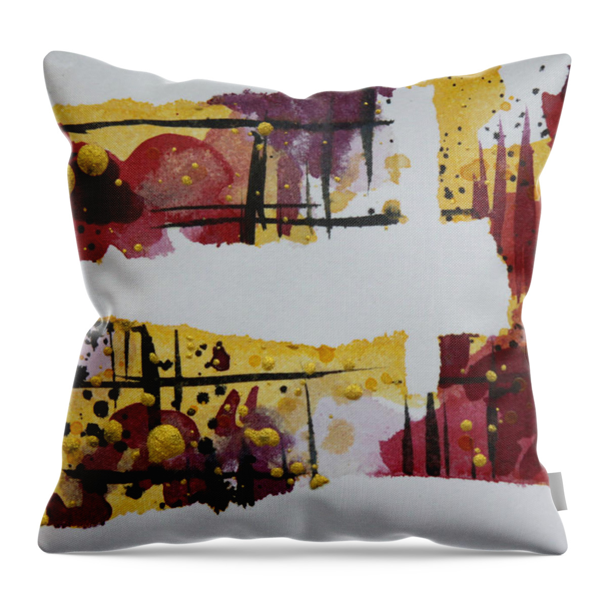 Joy Throw Pillow featuring the painting Joy by Allison Fox