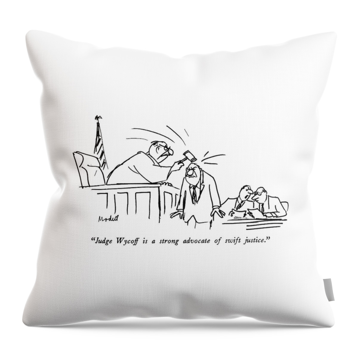 Judge Wycoff Is A Strong Advocate Of Swift Throw Pillow