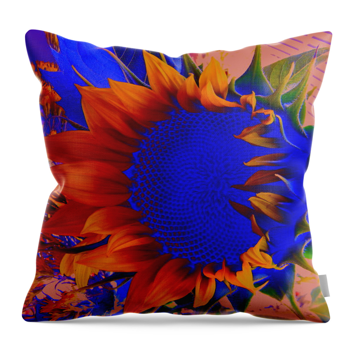 Sunflower Throw Pillow featuring the photograph Juicy by Sian Lindemann