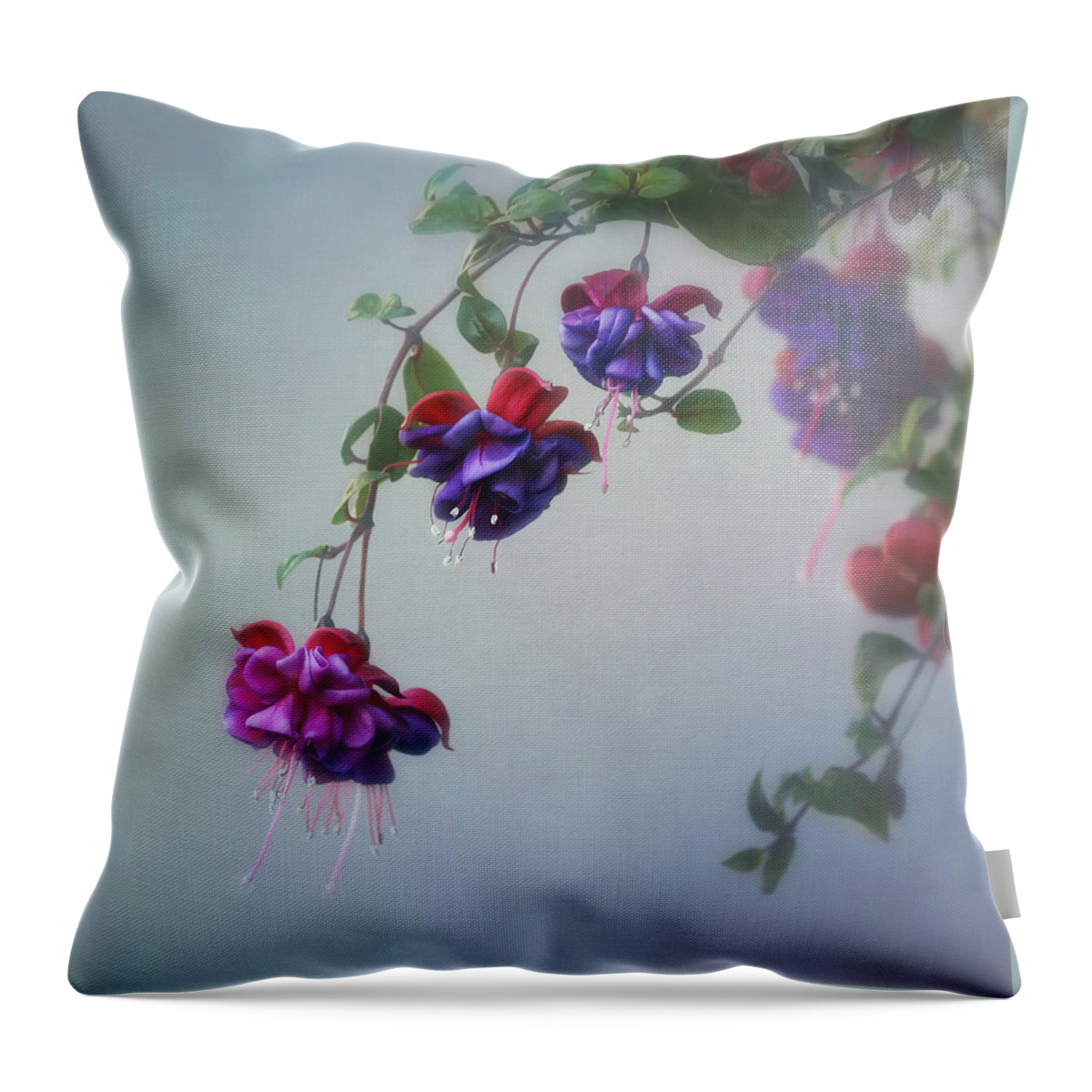 Fuchsia Throw Pillow featuring the photograph Just Because by Kim Hojnacki