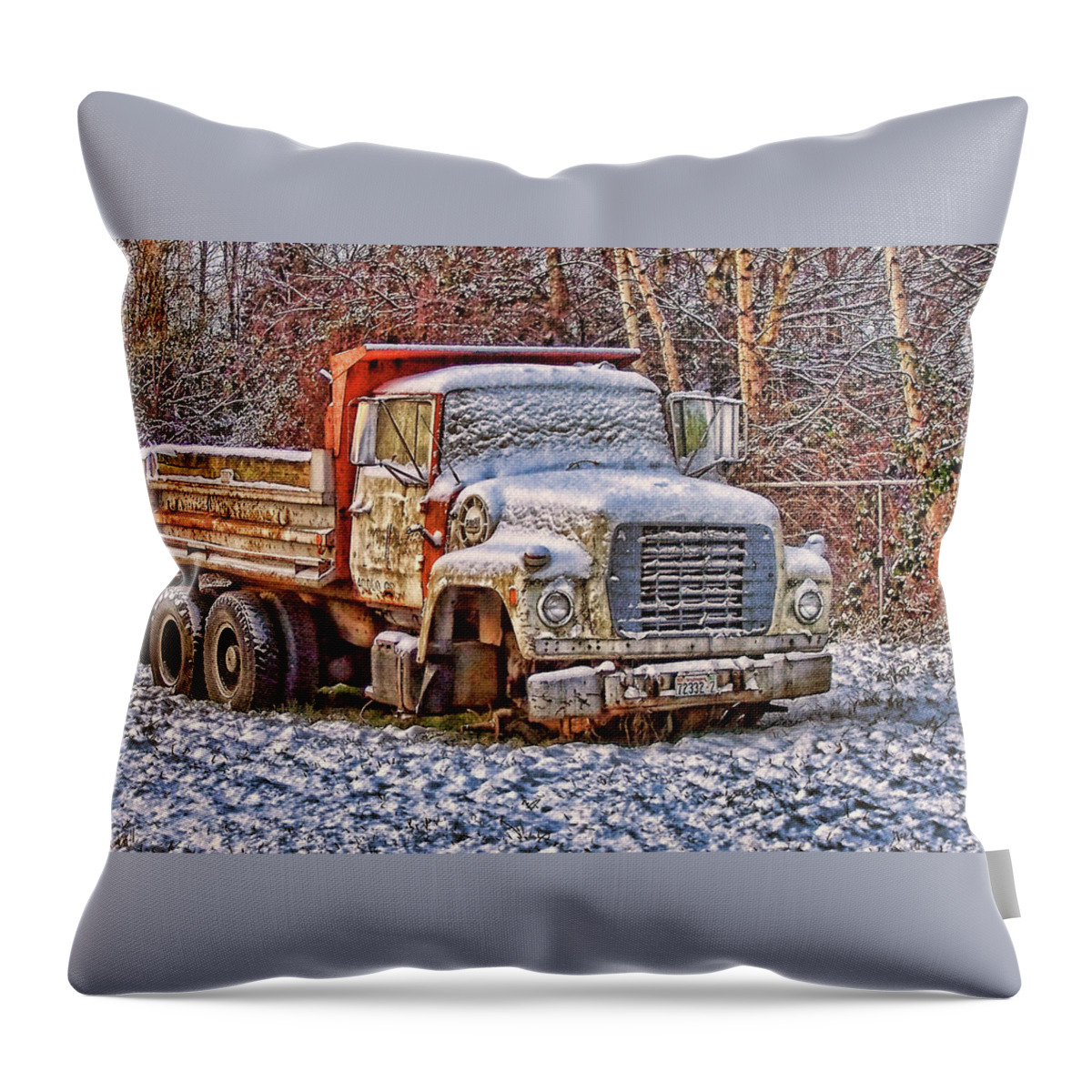 Truck Throw Pillow featuring the photograph Just Worn Out by Ron Roberts