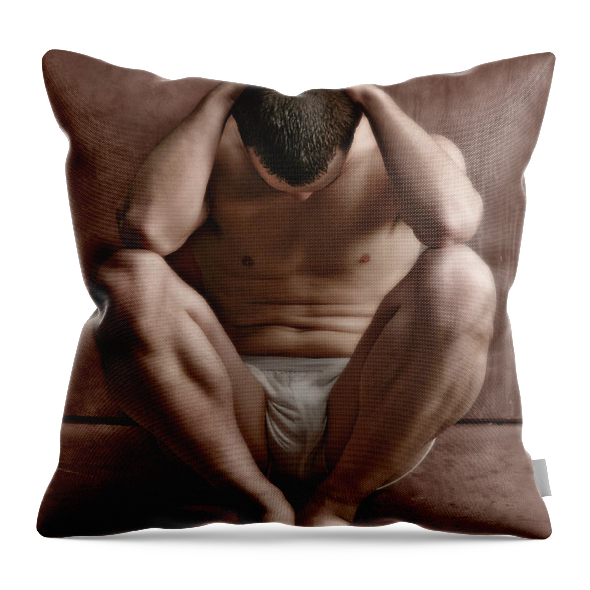 Male Throw Pillow featuring the photograph K S 1 by Dave Milstead