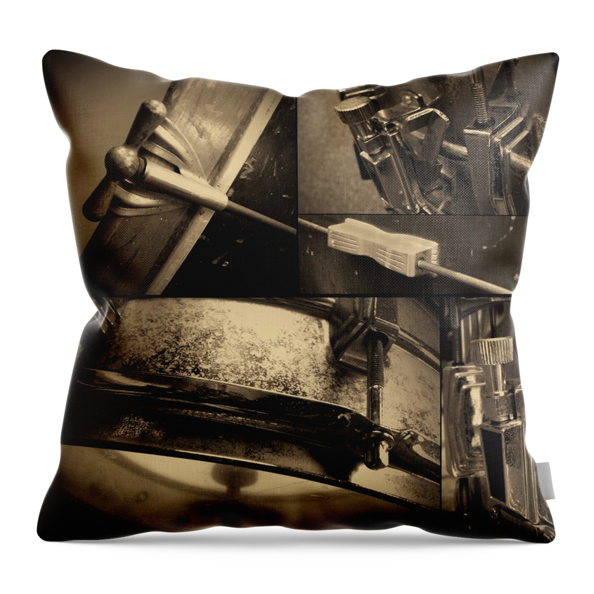Drum Throw Pillow featuring the photograph Keeping Time by Photographic Arts And Design Studio