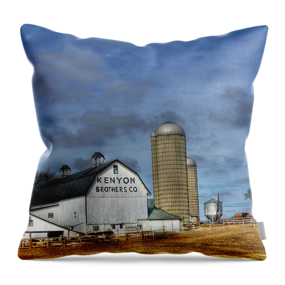 Kenyon Brother Dairy Throw Pillow featuring the photograph Kenyon Brothers Dairy by David Bearden