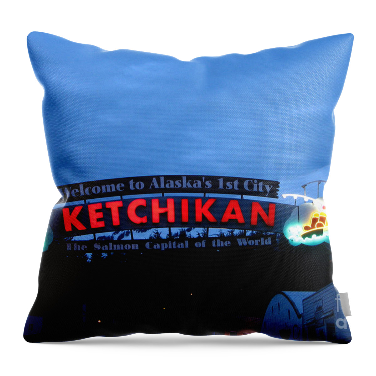 Alaska Throw Pillow featuring the photograph Ketchikan by Robert Bales