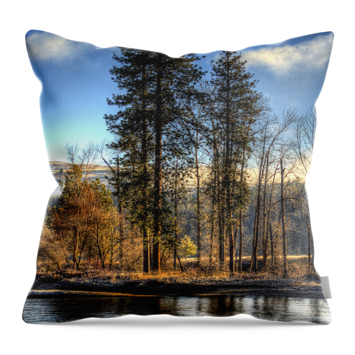 Kettle River Throw Pillow featuring the photograph Kettle River..... by Loni Collins