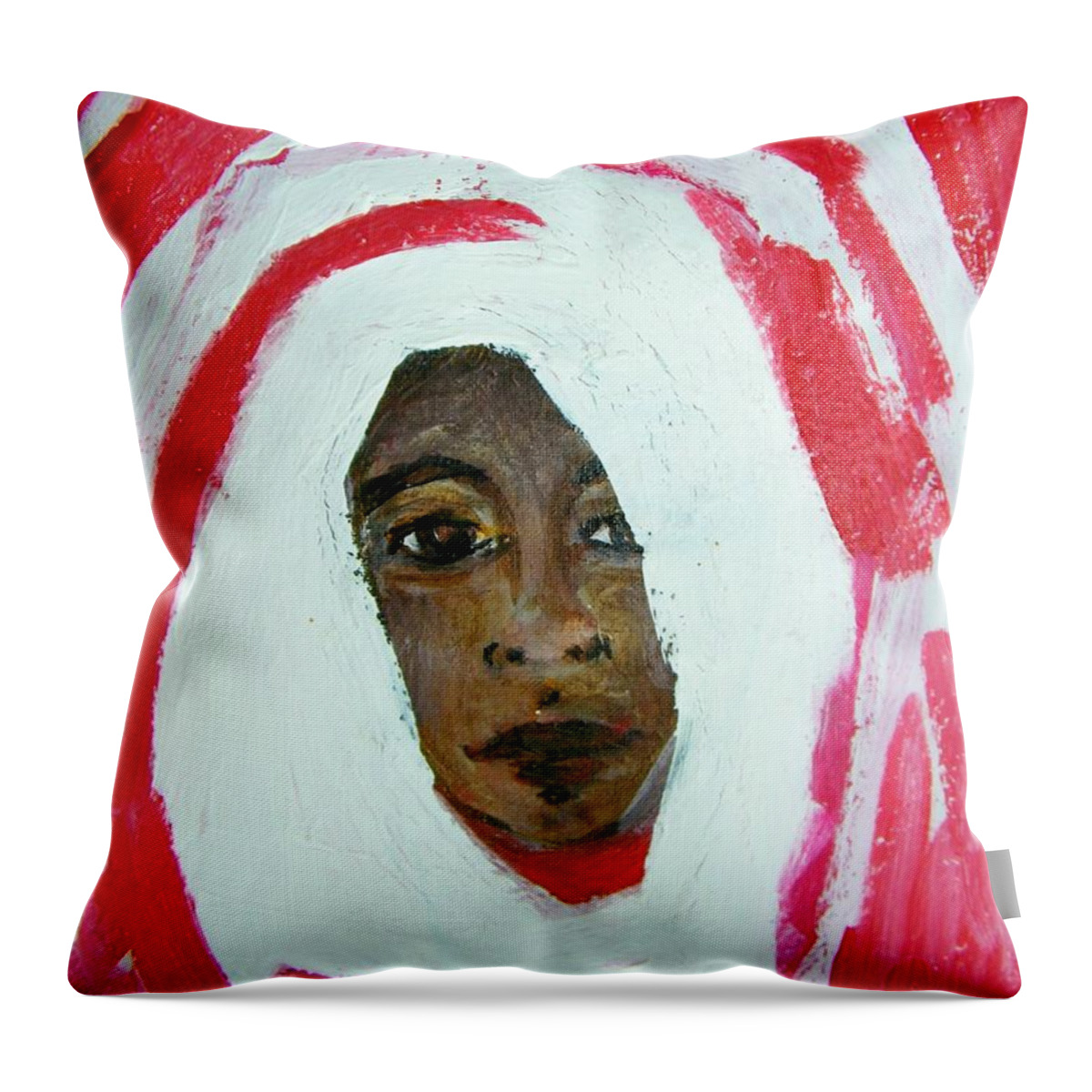 Expressionist Throw Pillow featuring the painting Kindness by Judith Redman