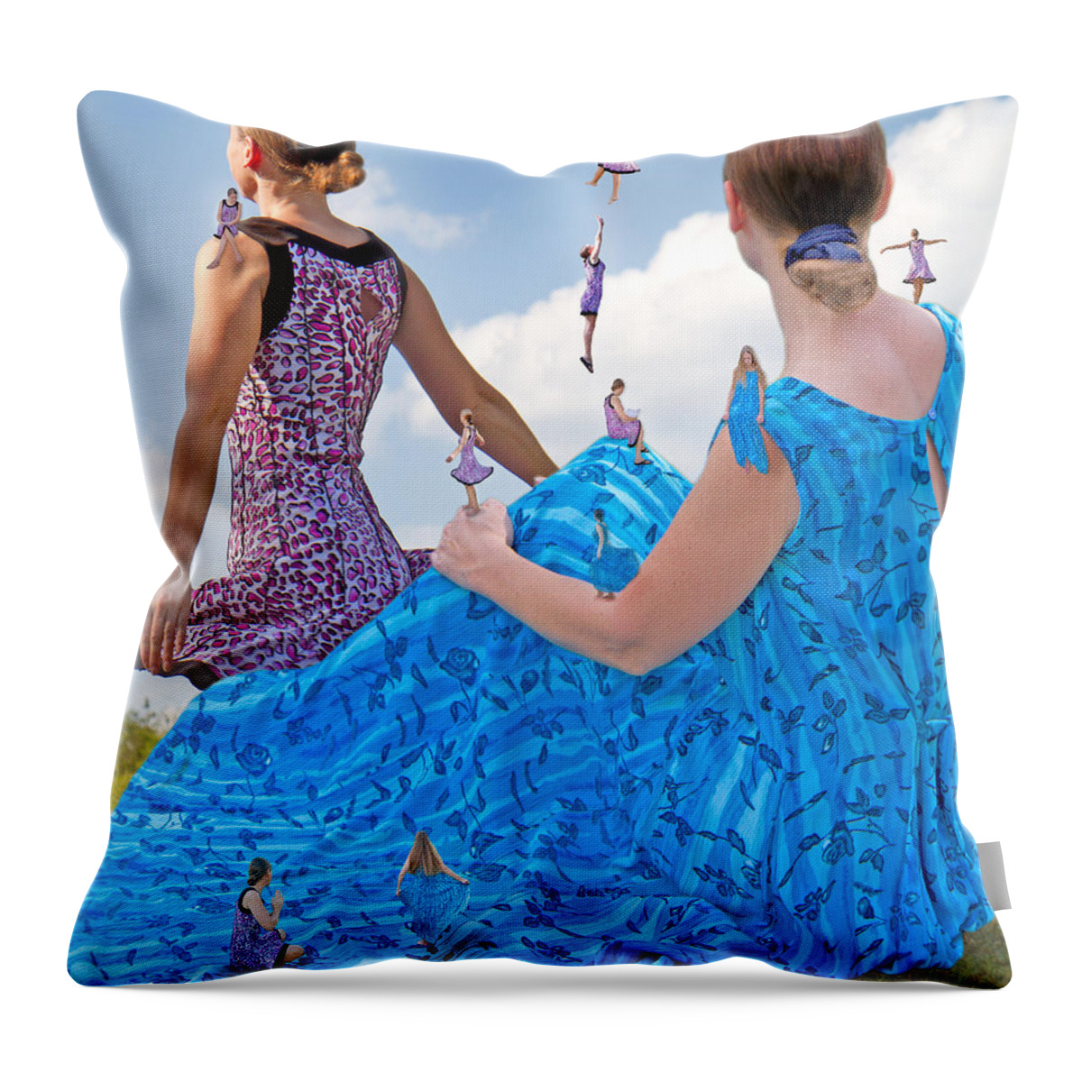 Betsy Throw Pillow featuring the digital art Kinetics by Betsy Knapp