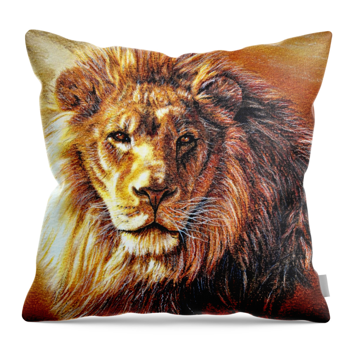 Pastel Throw Pillow featuring the photograph King by Adam Olsen