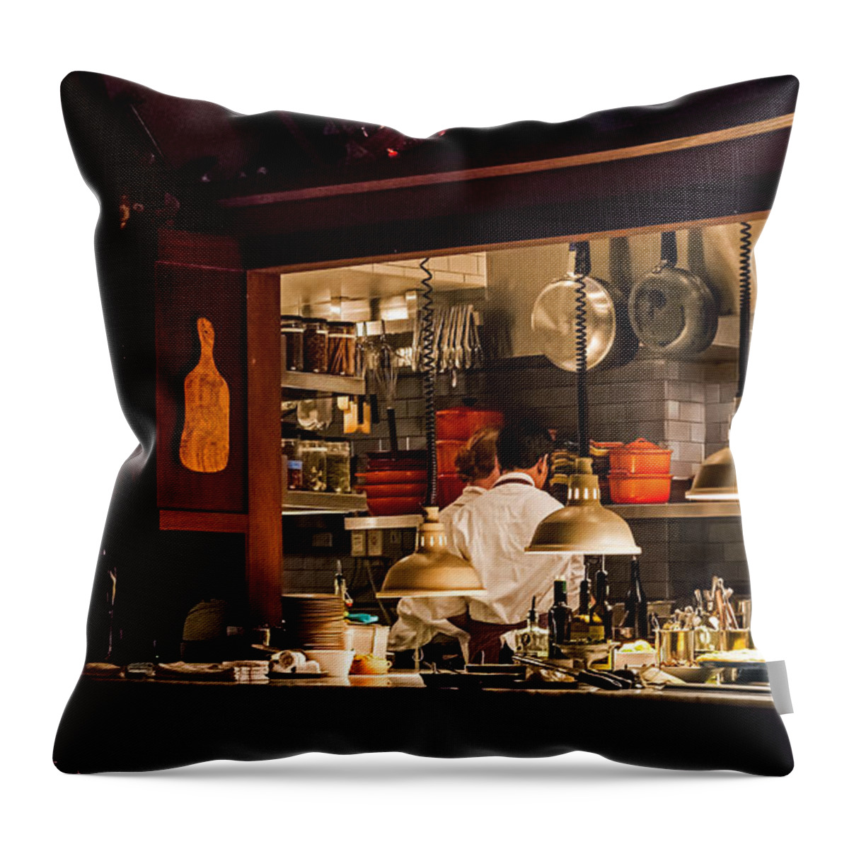 Interior Throw Pillow featuring the photograph Kitchen View by Kate Brown