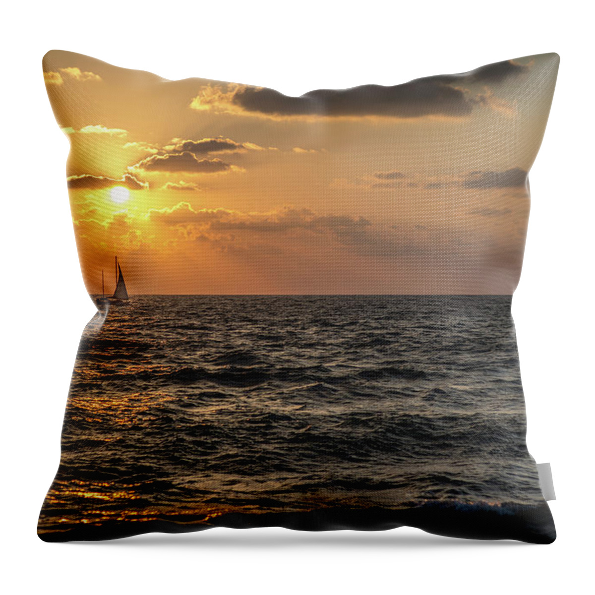 Scenics Throw Pillow featuring the photograph Kitsch by Ran Zisovitch