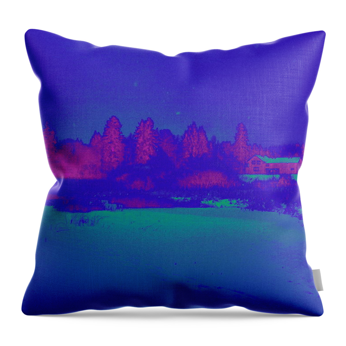 Finland Throw Pillow featuring the photograph Knuutila infrared by Jouko Lehto