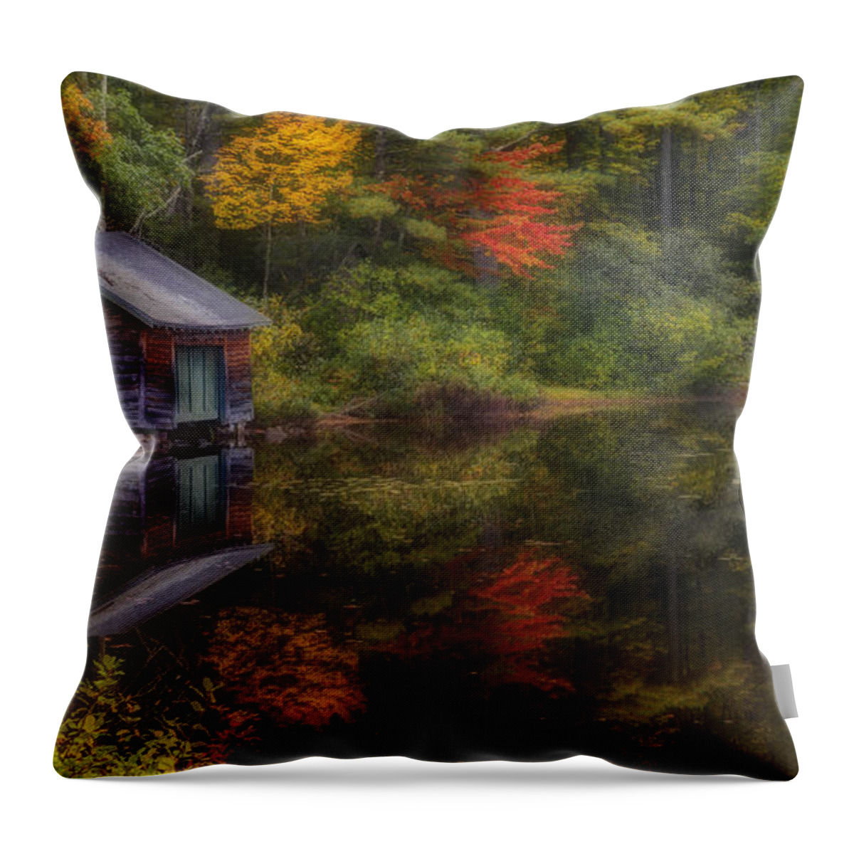 Cabine Throw Pillow featuring the photograph La Cabine by Jean-Pierre Ducondi