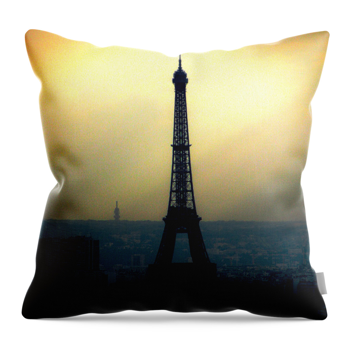 Paris Throw Pillow featuring the photograph La Tour Eiffel by Lisa Chorny