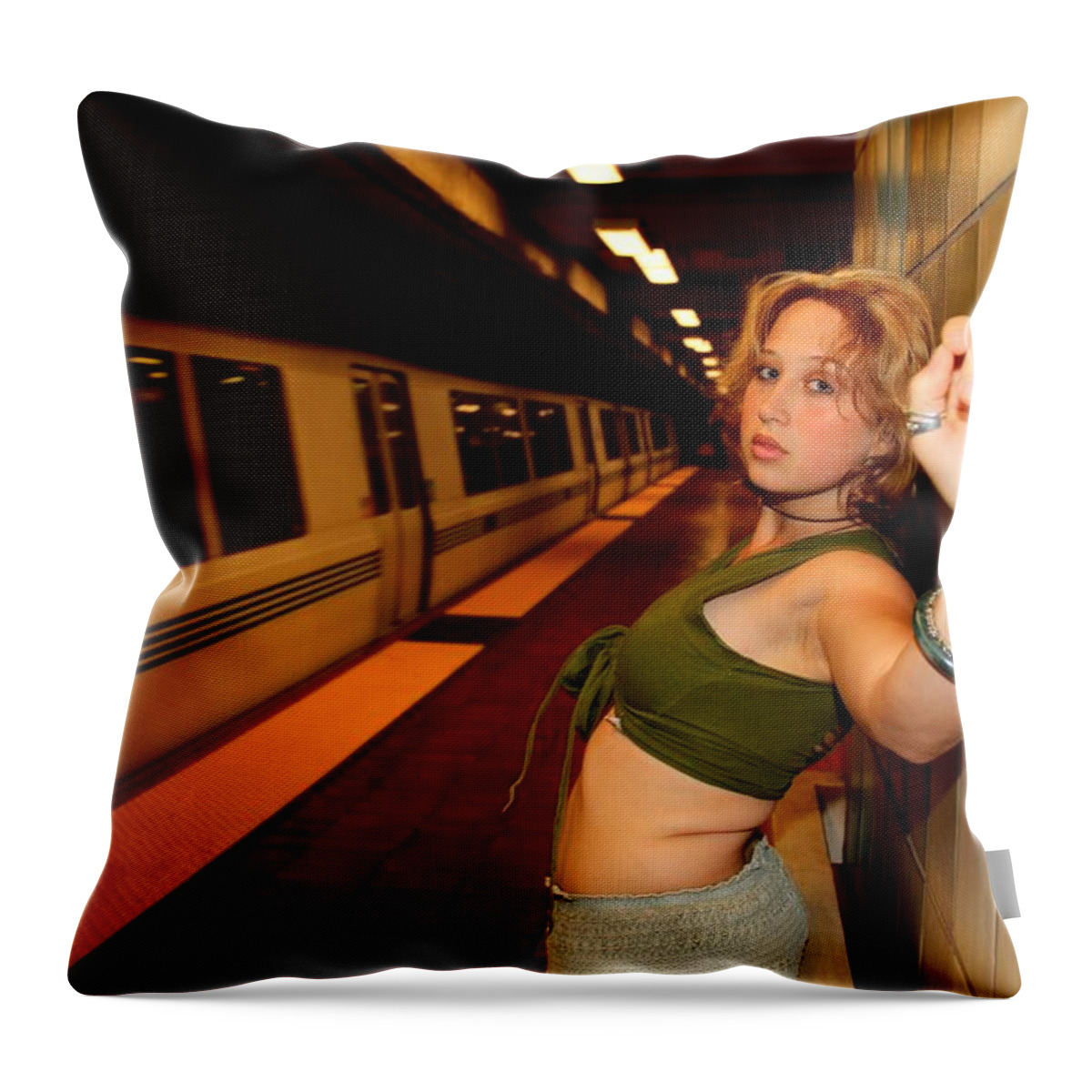 Female Throw Pillow featuring the photograph Labyrinth by Nick David
