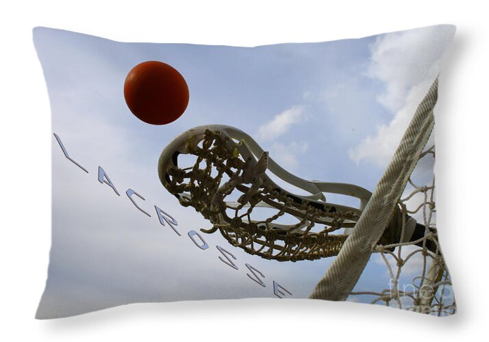 Lacrosse Throw Pillow featuring the photograph Lacrosse is the Word 2 by Kristy Jeppson