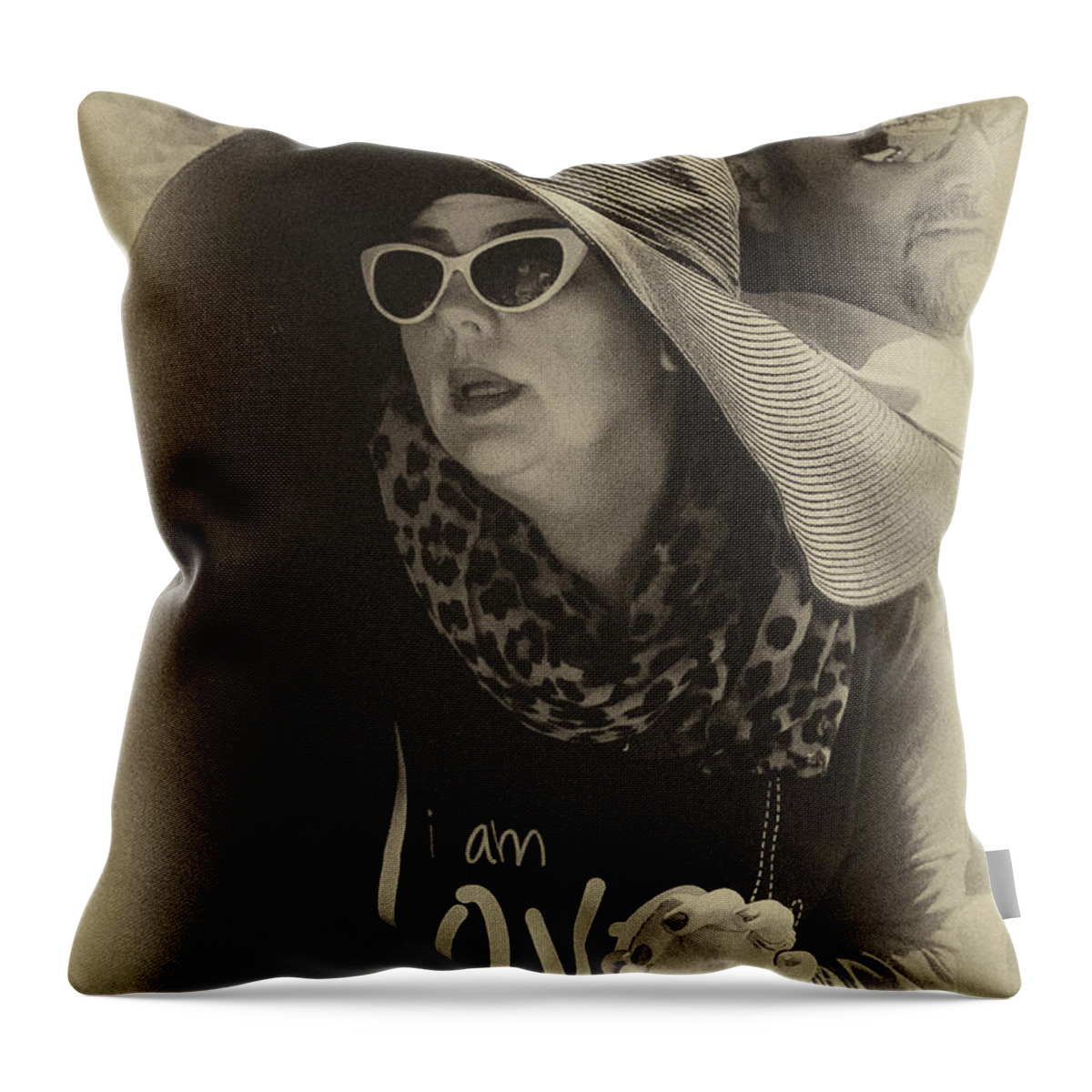 Vogue Throw Pillow featuring the photograph Lady of Fashion by Rene Triay FineArt Photos